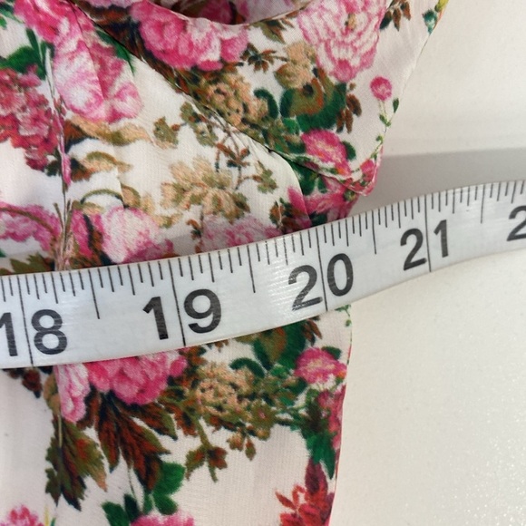 Rococo Sand "Vie" Floral Print Wrap Style Mini Dress Floral Size Medium - Picture 9 of 12